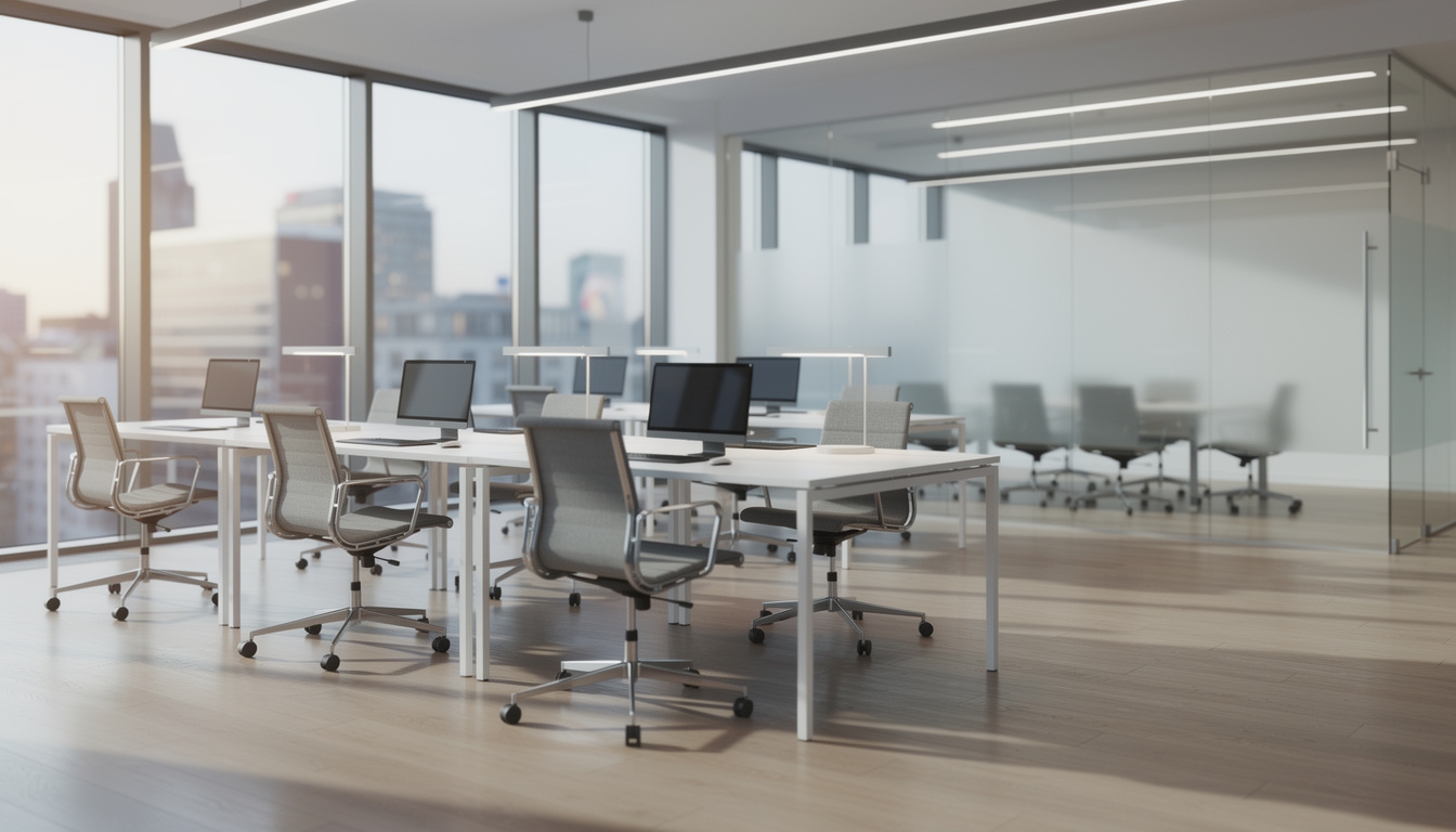 Sauberes modernes Büro in Düsseldorf