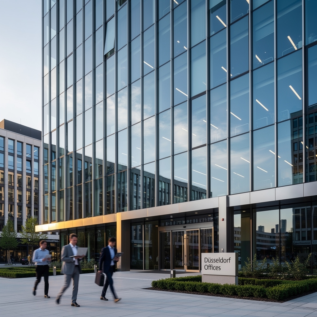 Bürogebäude im Düsseldorfer Stadtgebiet